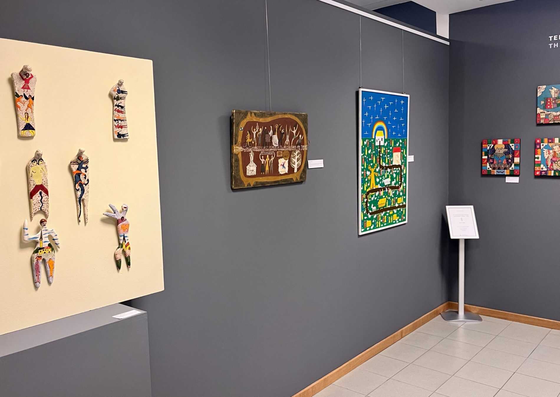 A themed exhibition of new acquisitions from the 59th Meeting. Photo: GLST archive A themed exhibition of new acquisitions from the 59th Meeting on the first floor of the Trebnje Gallery.